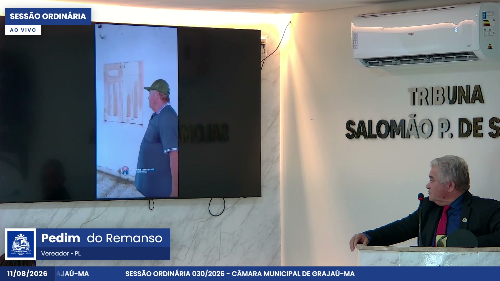 Vereador Pedrinho do Remanso exibe vídeo do posto de saúde