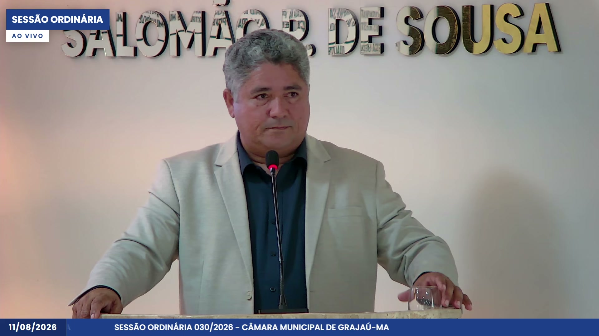 Presidente da Câmara Elielson do Caboclo Mamede na tribuna