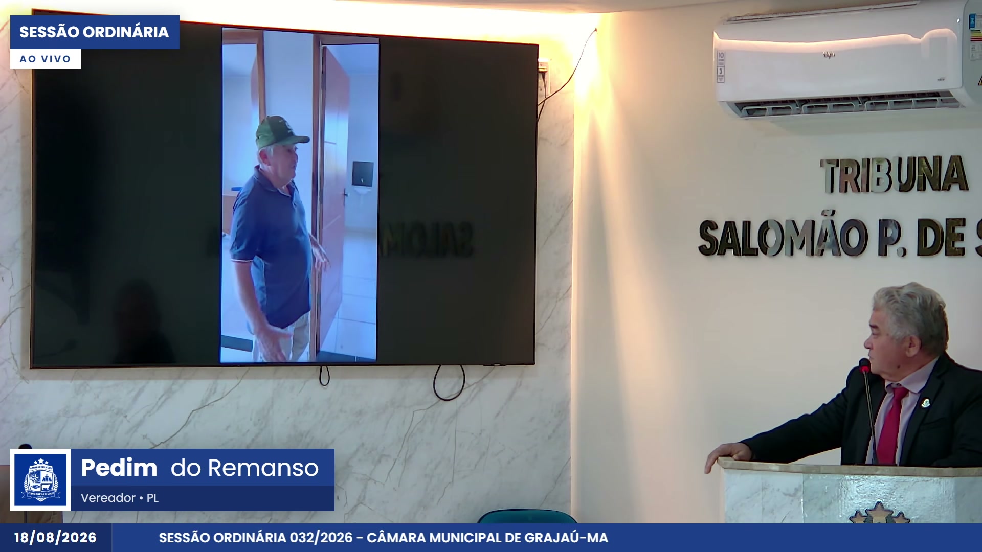 Vídeo gravado no posto de saúde do povoado do PA foi exibido em plenário