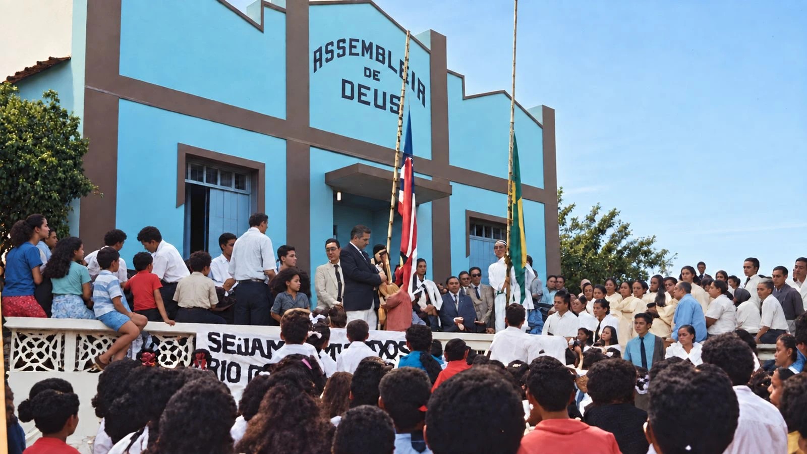 Imagem ilustrativa: culto nos primeiros anos da Assembleia de Deus em Grajaú