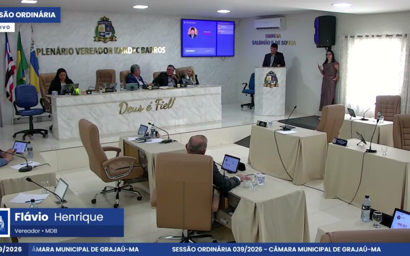 Câmara de Grajaú aprova títulos de cidadania e vereador critica indicações políticas em sessão de 15 de setembro