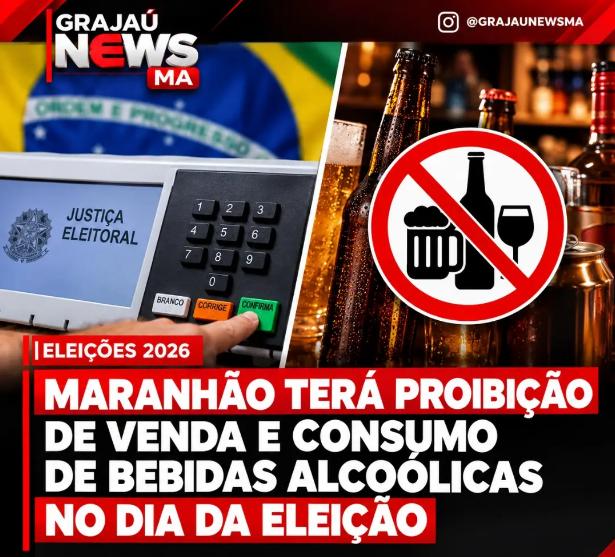 Maranhão terá restrição a bebidas alcoólicas das 0h às 22h no domingo de eleição